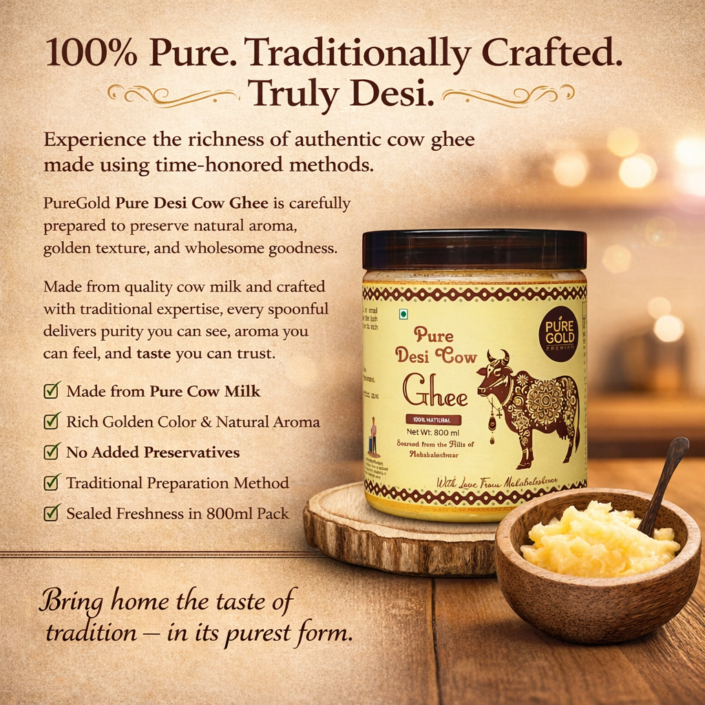 Pure Desi Cow Ghee(500ml)