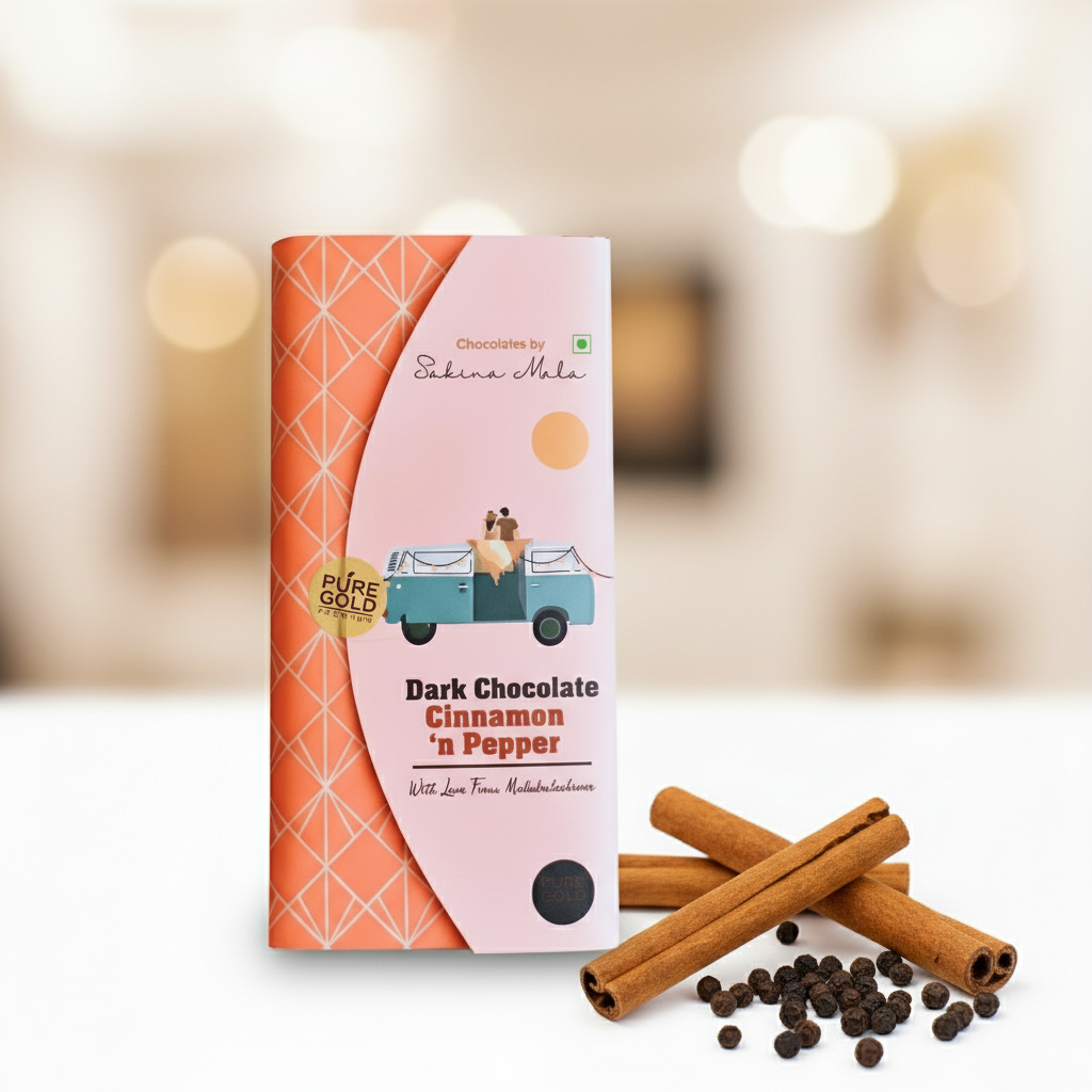 Dark Chocolate Cinnemon & Pepper - 90GM