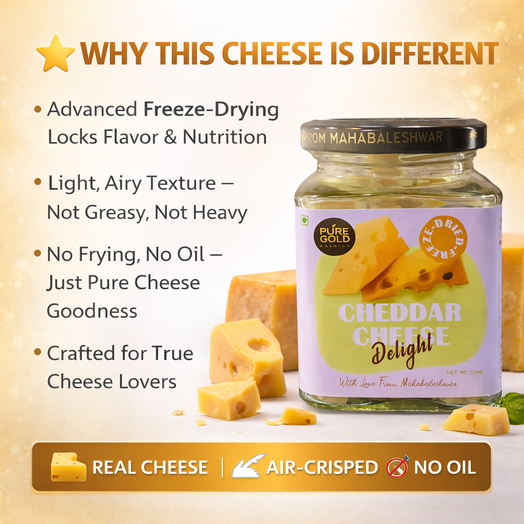 Pure Gold Dried Cheddar Cheese Delight