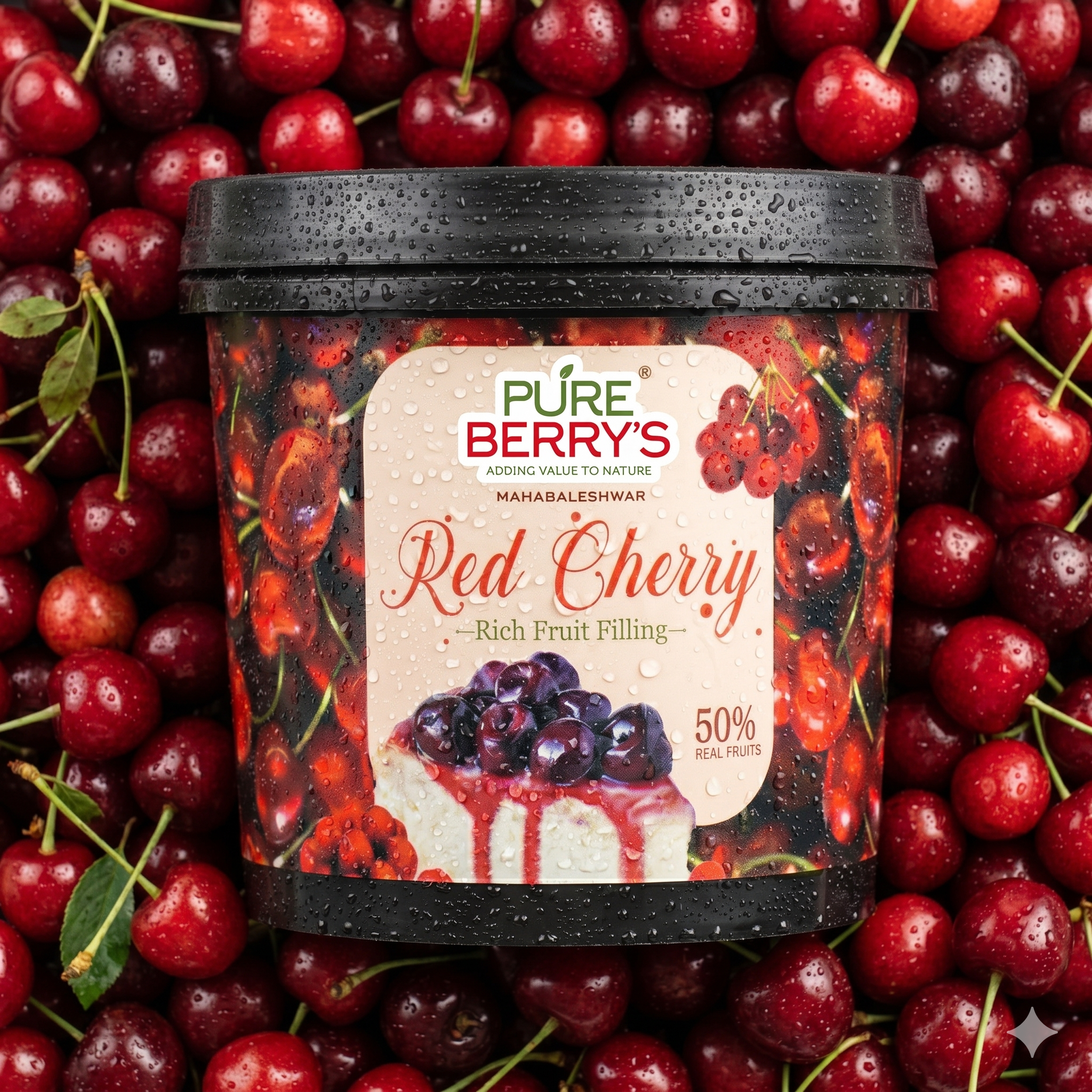 Red Cherry Rich Fruit Filling (1Kg)