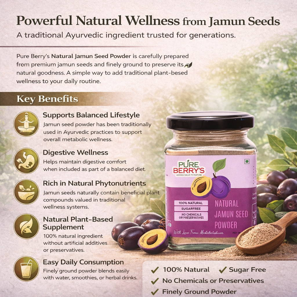 Natural Jamun Seed Powder (125gm)