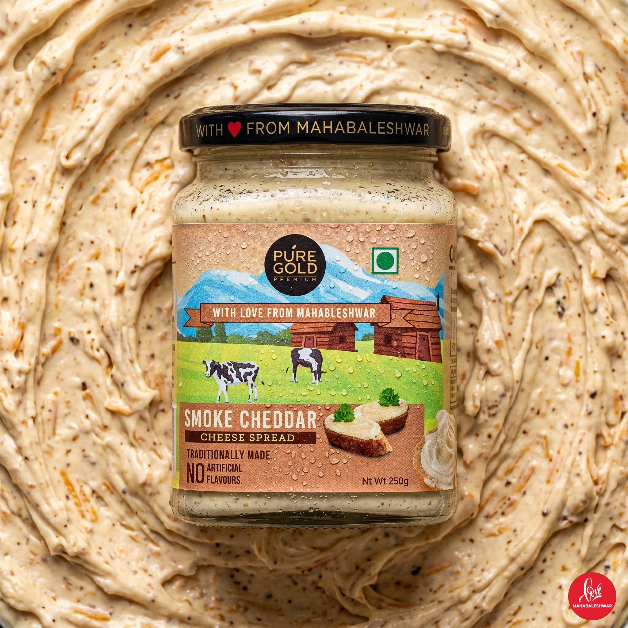 Smoked Cheddar Cheese Spread (250gm)