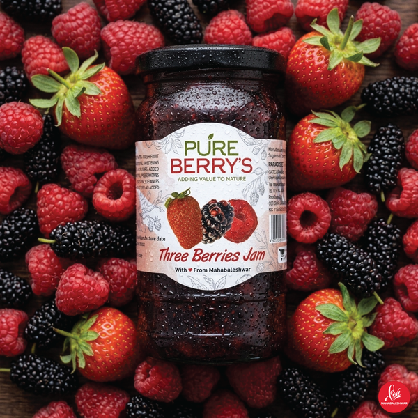 Three Berry Jam (400gm)
