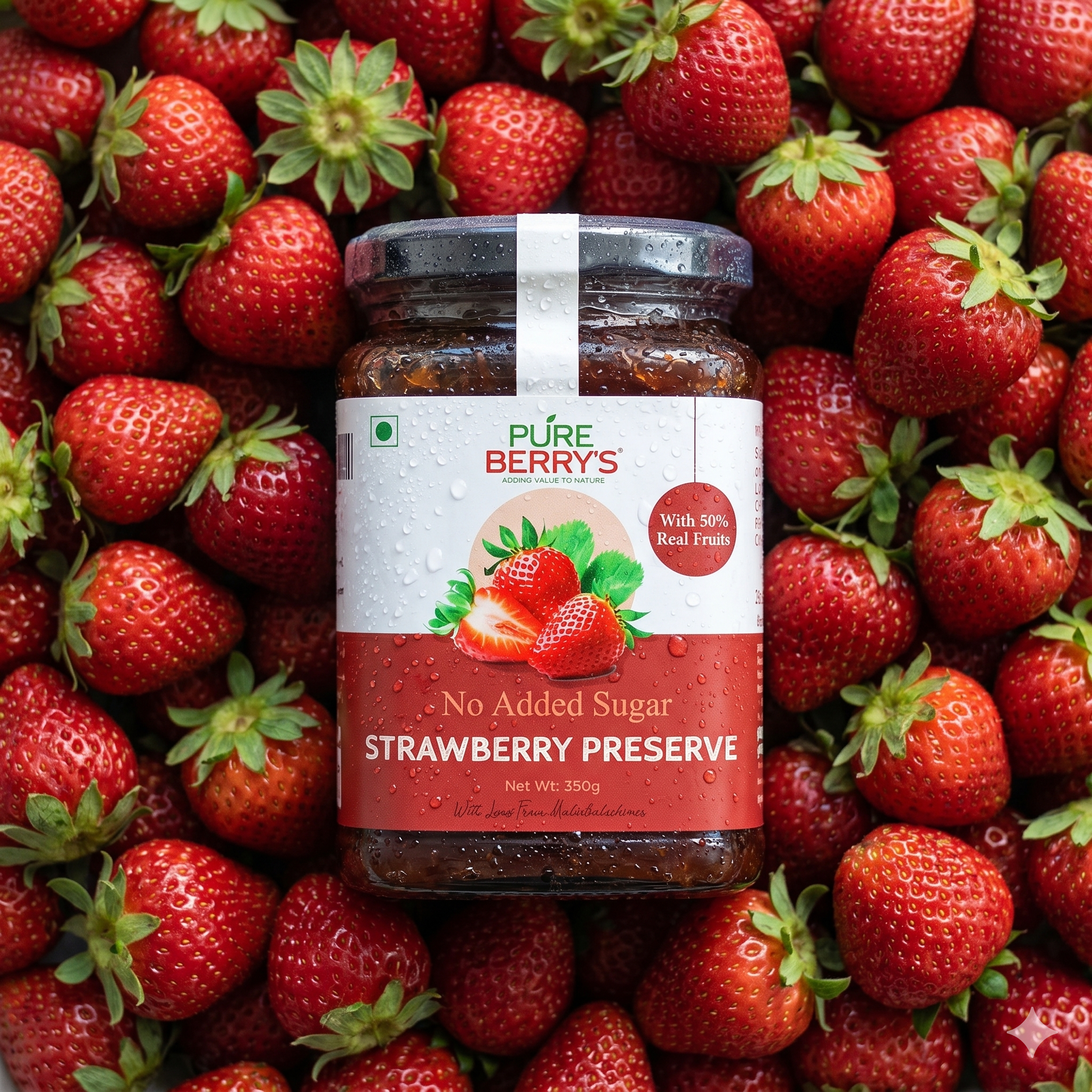 No Added Sugar Strawberry Preserve - 350gm