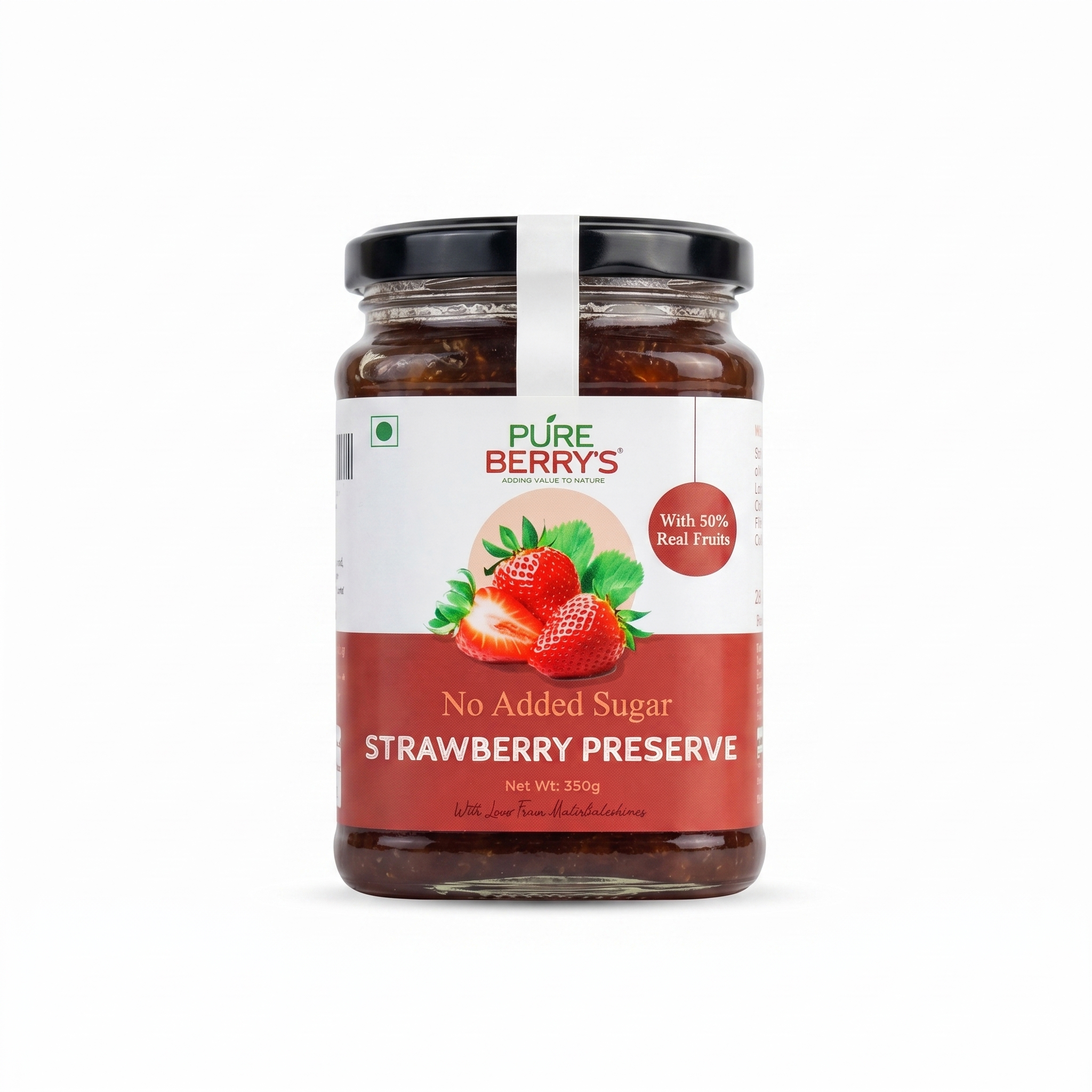 No Added Sugar Strawberry Preserve - 350gm