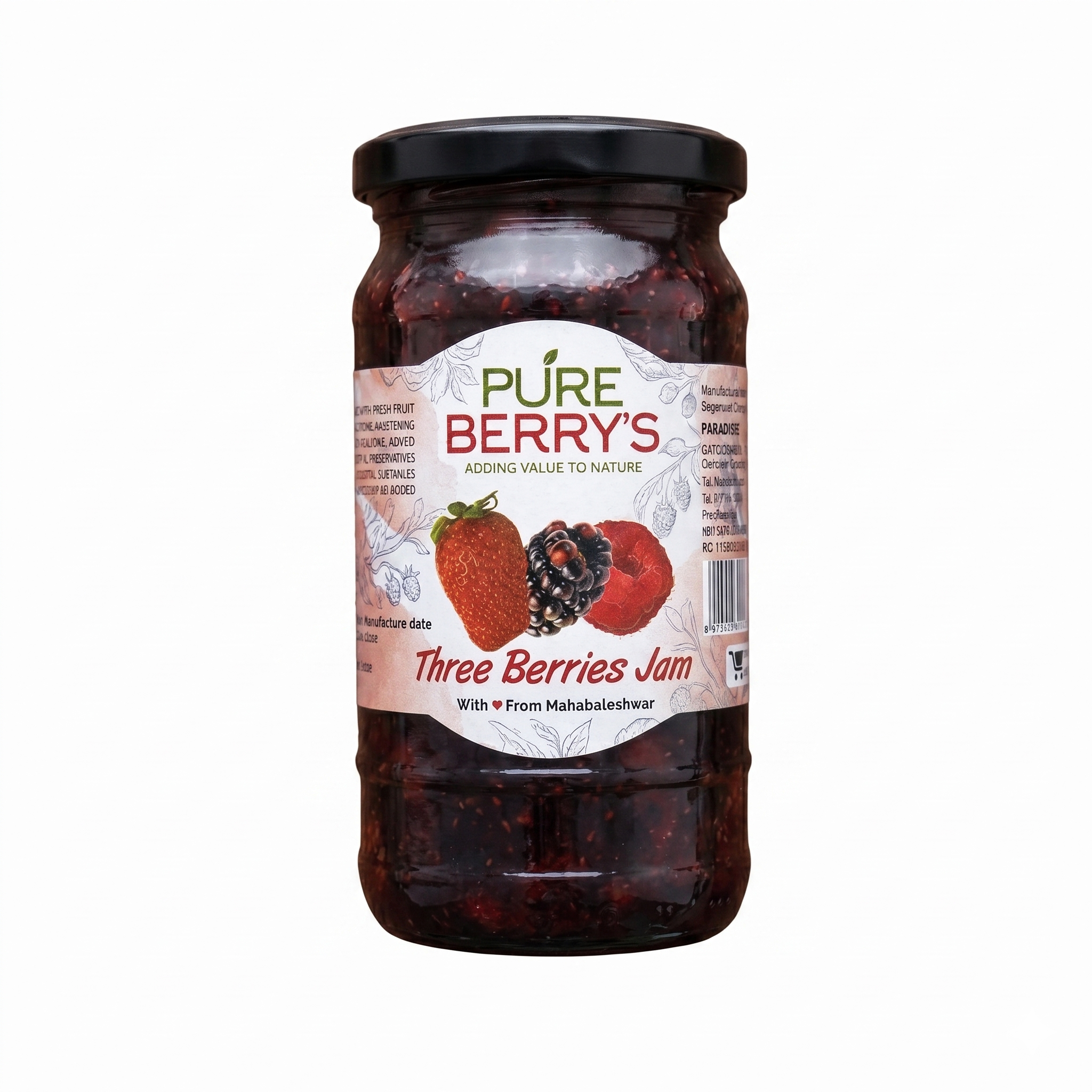 Three Berry Jam (400gm)