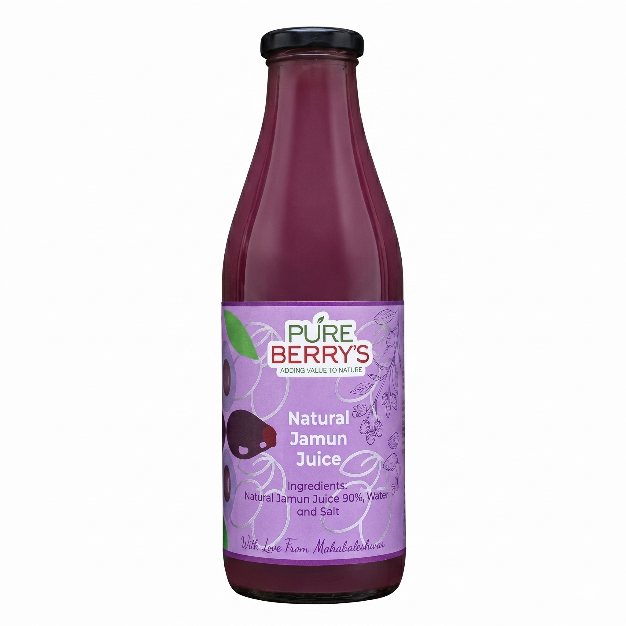 Natural Jamun Juice 90% Pulp