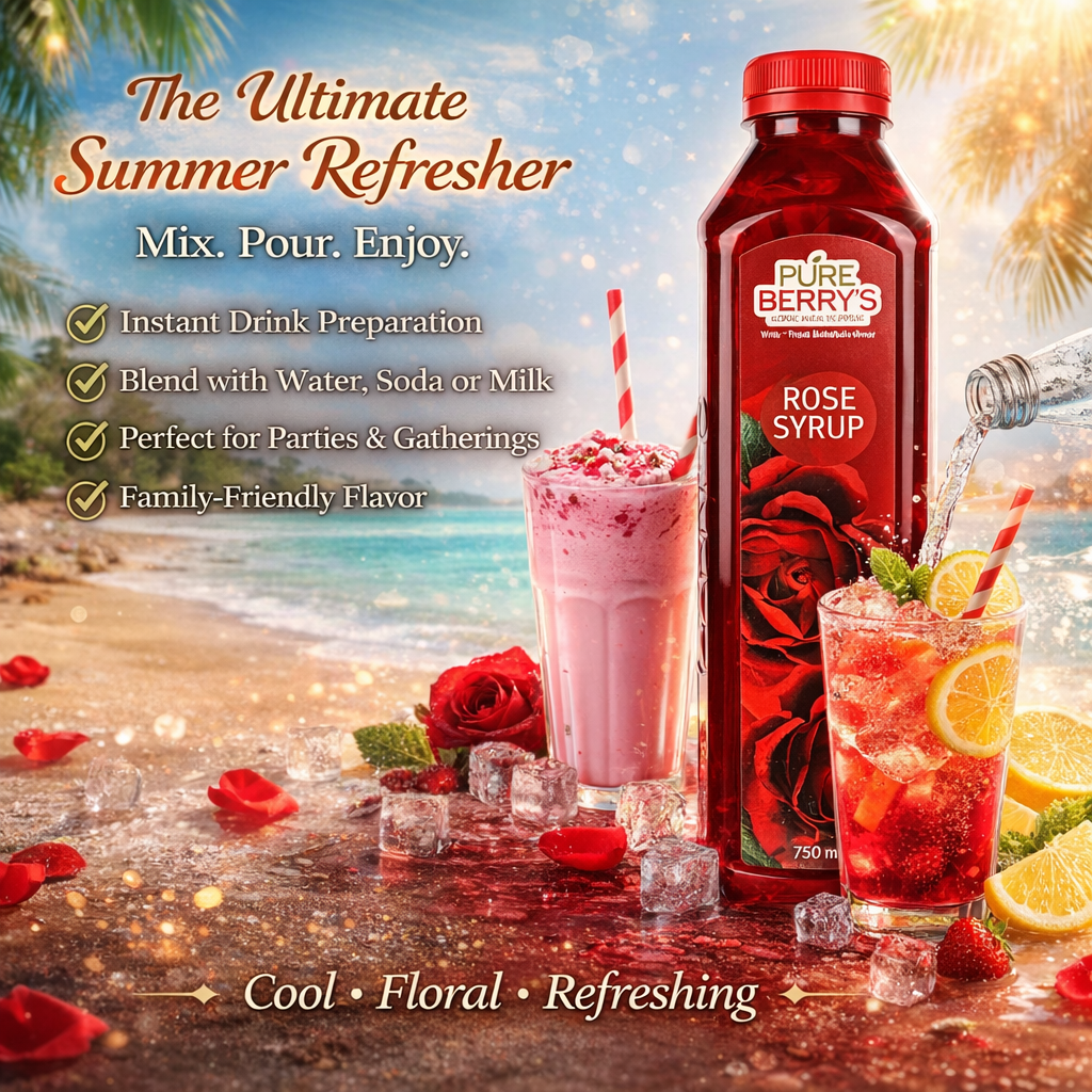 Rose Syrup (750ml)