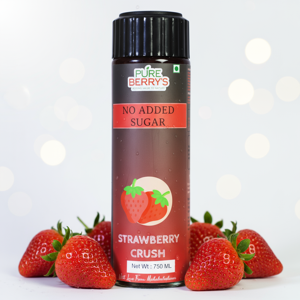 Strawberry Crush (Sugar Free) 750ml
