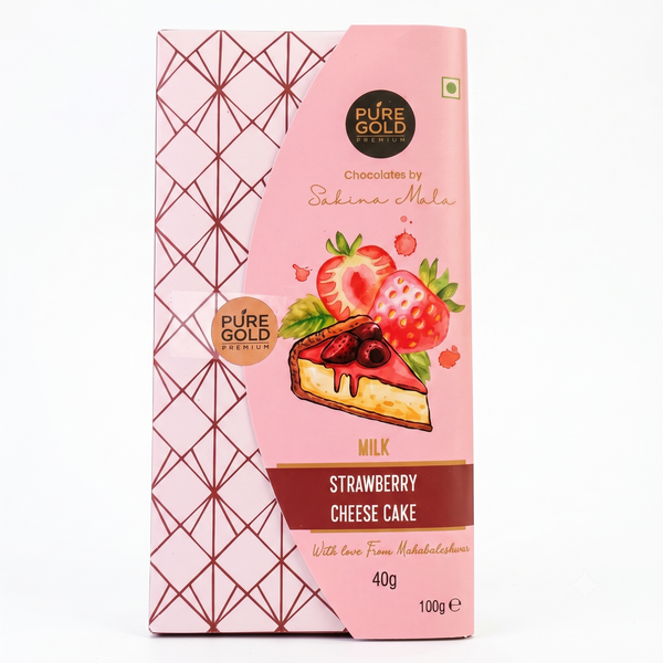 Milk Chocolate Strawberry Cheese Cake