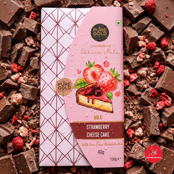 Milk Chocolate Strawberry Cheese Cake