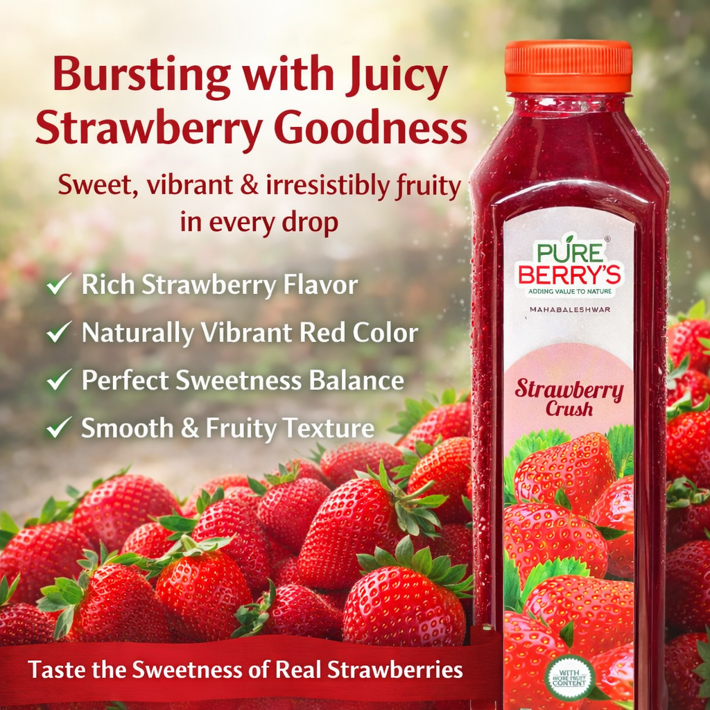 Strawberry Whole Fruit Crush (750ml