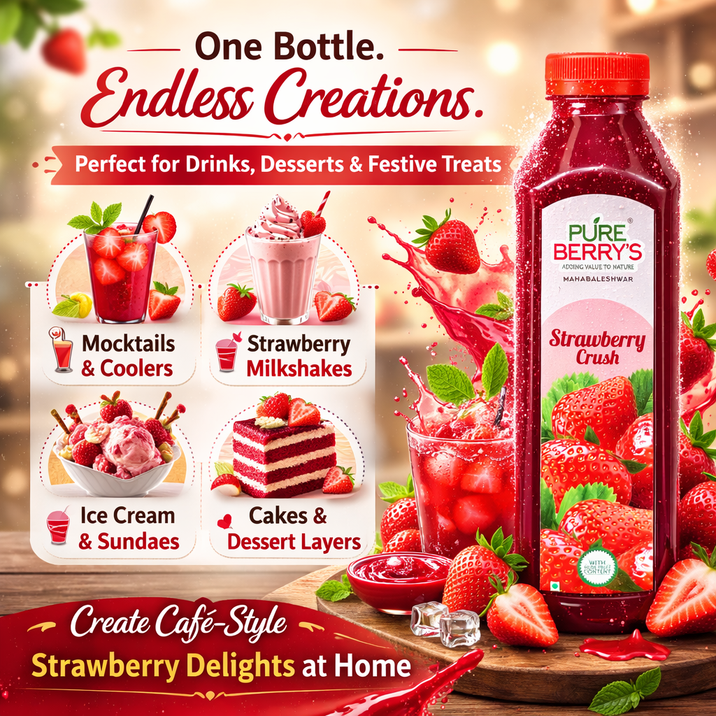 Strawberry Whole Fruit Crush (750ml