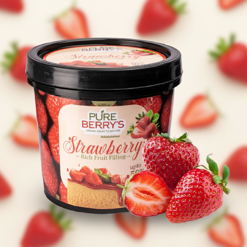 Strawberry Rich Fruit Filling (1Kg)