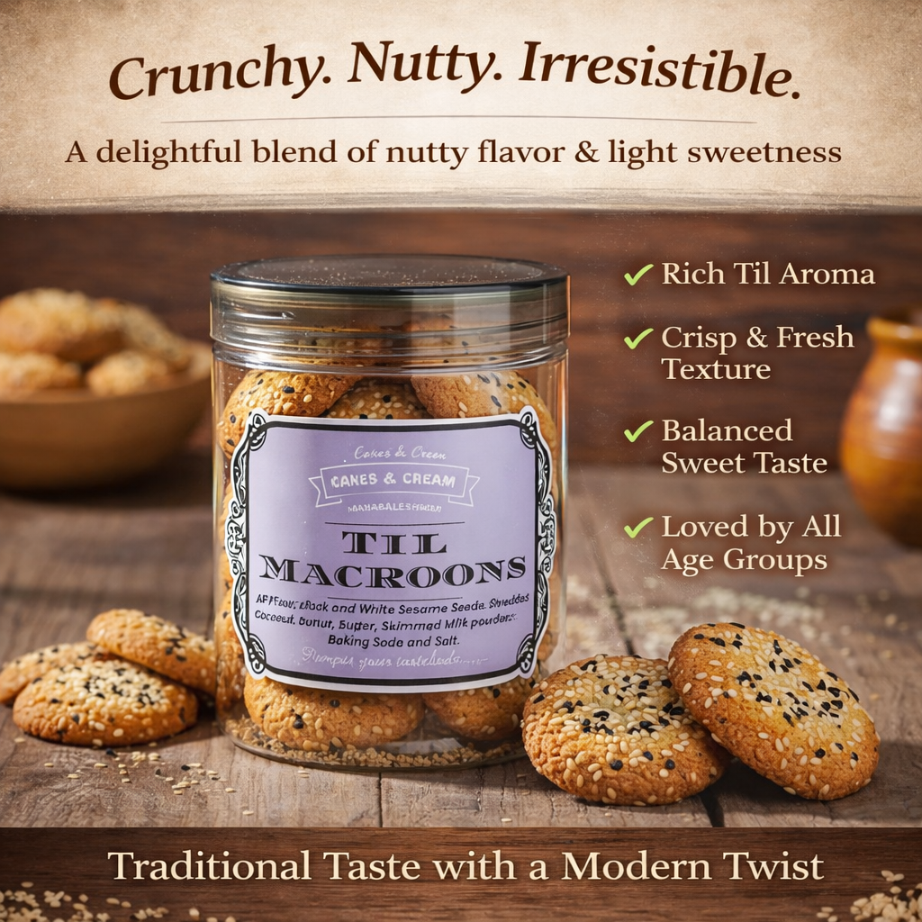 Til Macroons Cookies - 250gm
