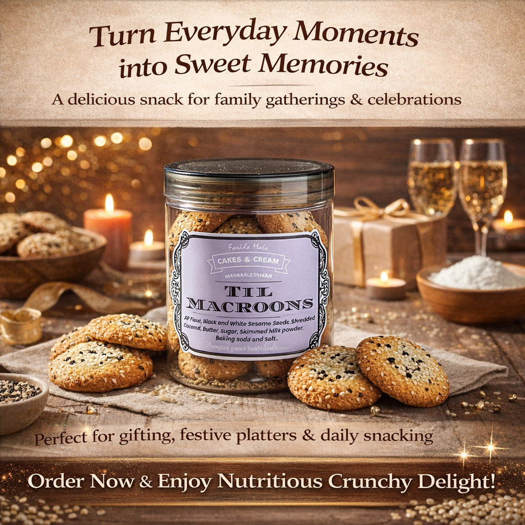 Til Macroons Cookies - 250gm