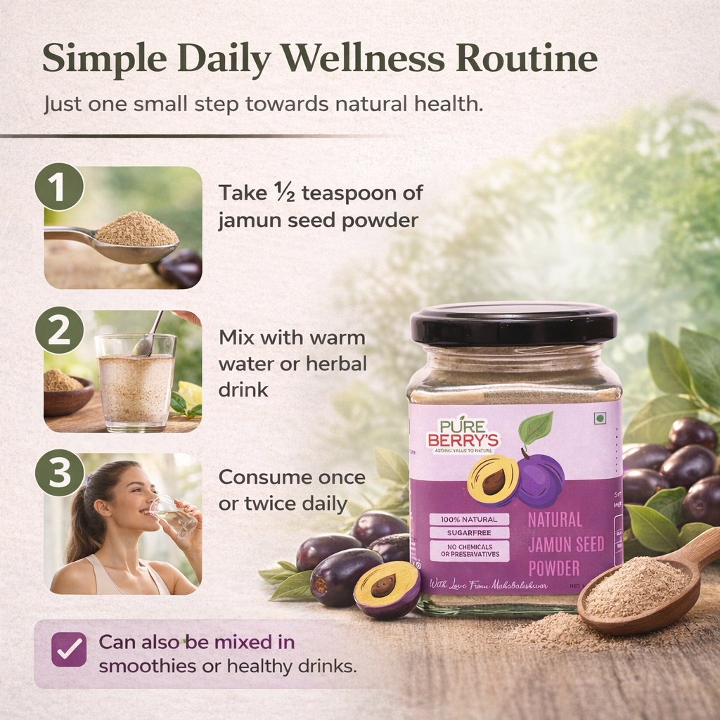 Natural Jamun Seed Powder (125gm)